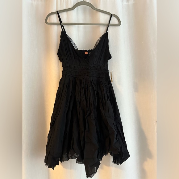 Free People Delia Slip Dress Black S - Picture 8 of 9
